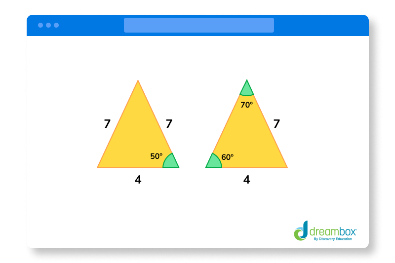 Two triangles congruence diagram