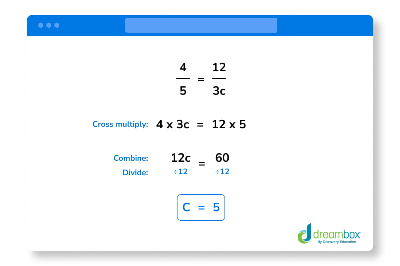 Algebra step example
