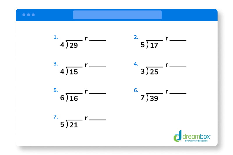 Long Division With Remainders